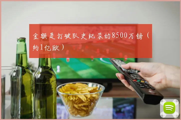 金额是打破队史纪录的8500万镑（约1亿欧）