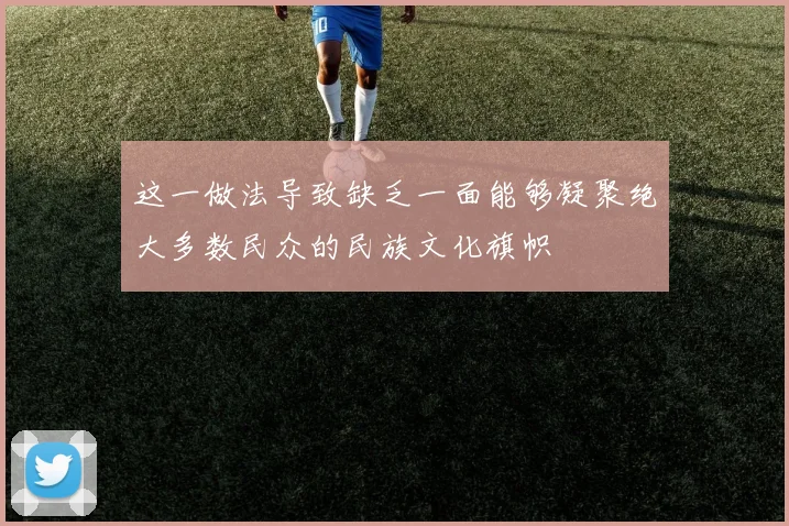 这一做法导致缺乏一面能够凝聚绝大多数民众的民族文化旗帜